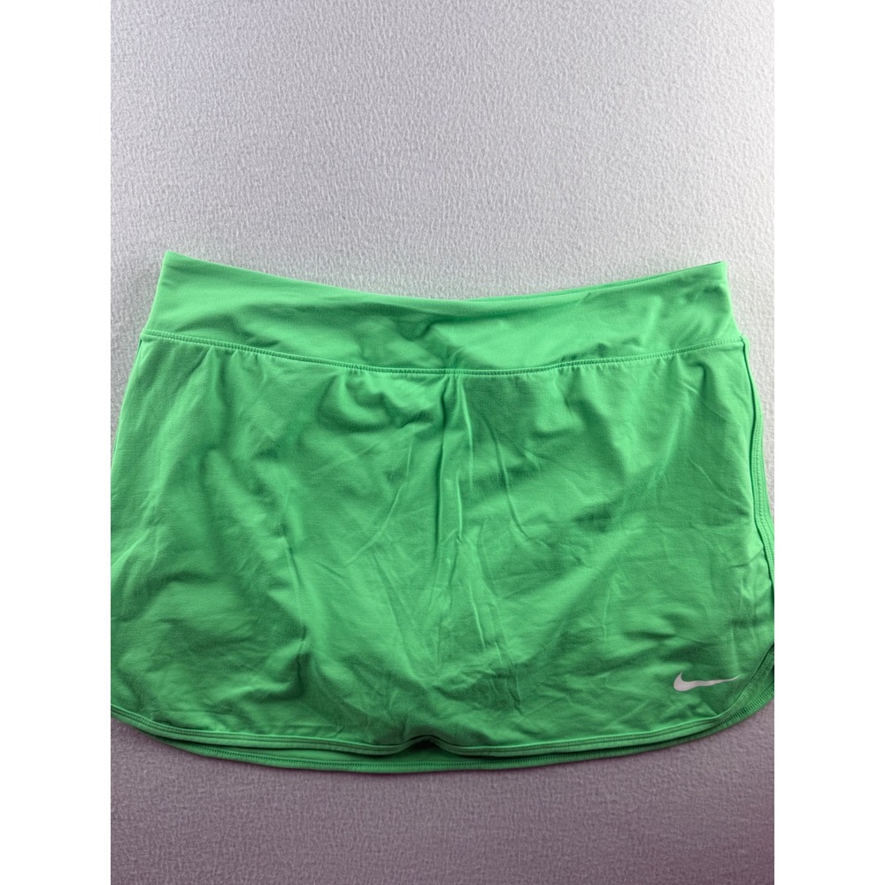 Nike Dri-FIT Women Green Athletic Tennis Golf Skort Size L 598785-477433-14